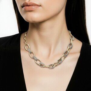 Gold-Plated Necklace with Authentic Louis Vuitton Padlock